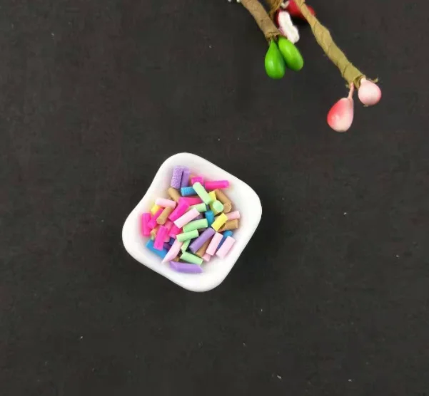 Creative  DIY mini chocolate silk candy  clay colors sprinkles 1000g sugar ice cream for cup keychain
