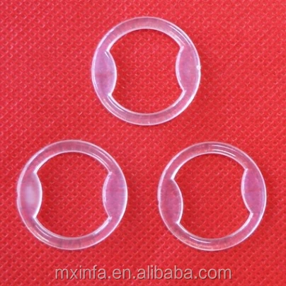 Bra strap accessory plastic transparent bra ring and slider