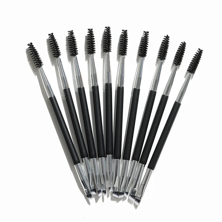 factory direct sale new double head makeup brush eyeliner eyebrow eyelash brush