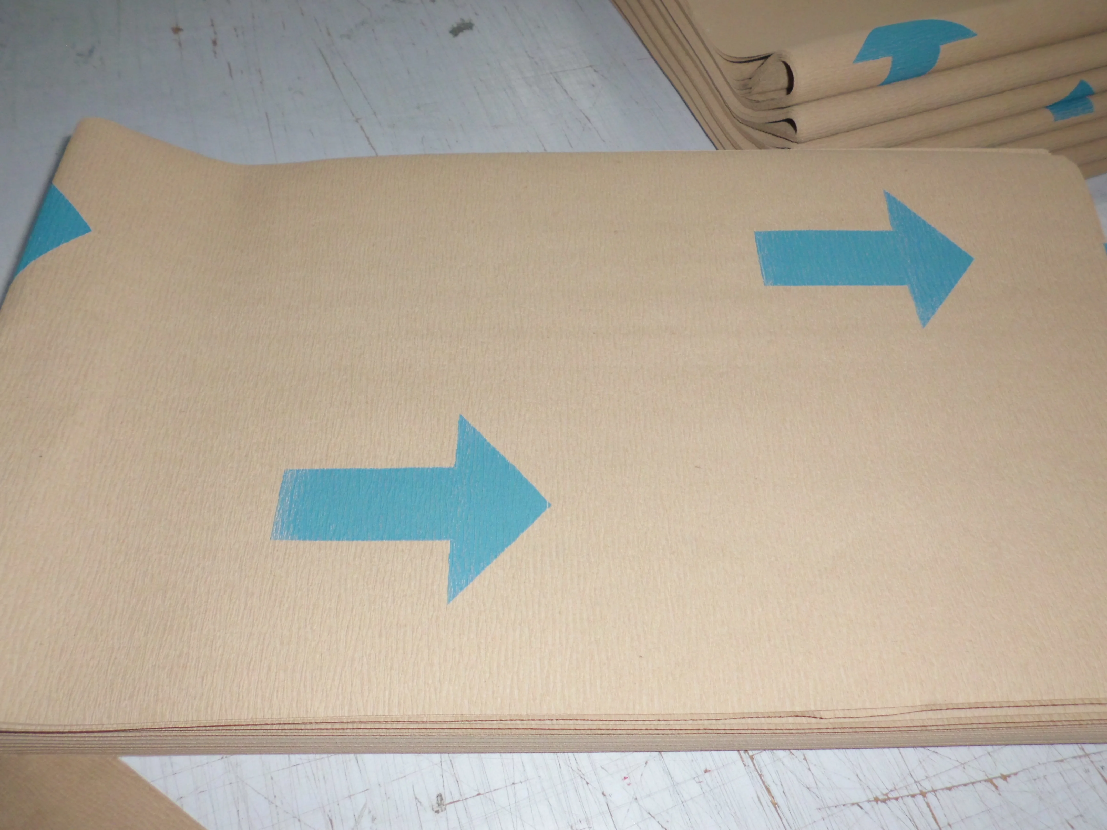 Reinforced Lamination Kraft wrapping  paper wrinkly VCI Creping Paper