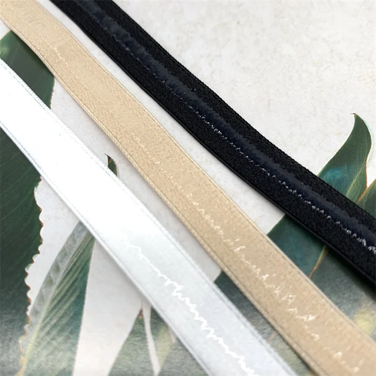 Factory direct non-slip bra strap elastic band silicone elastic band