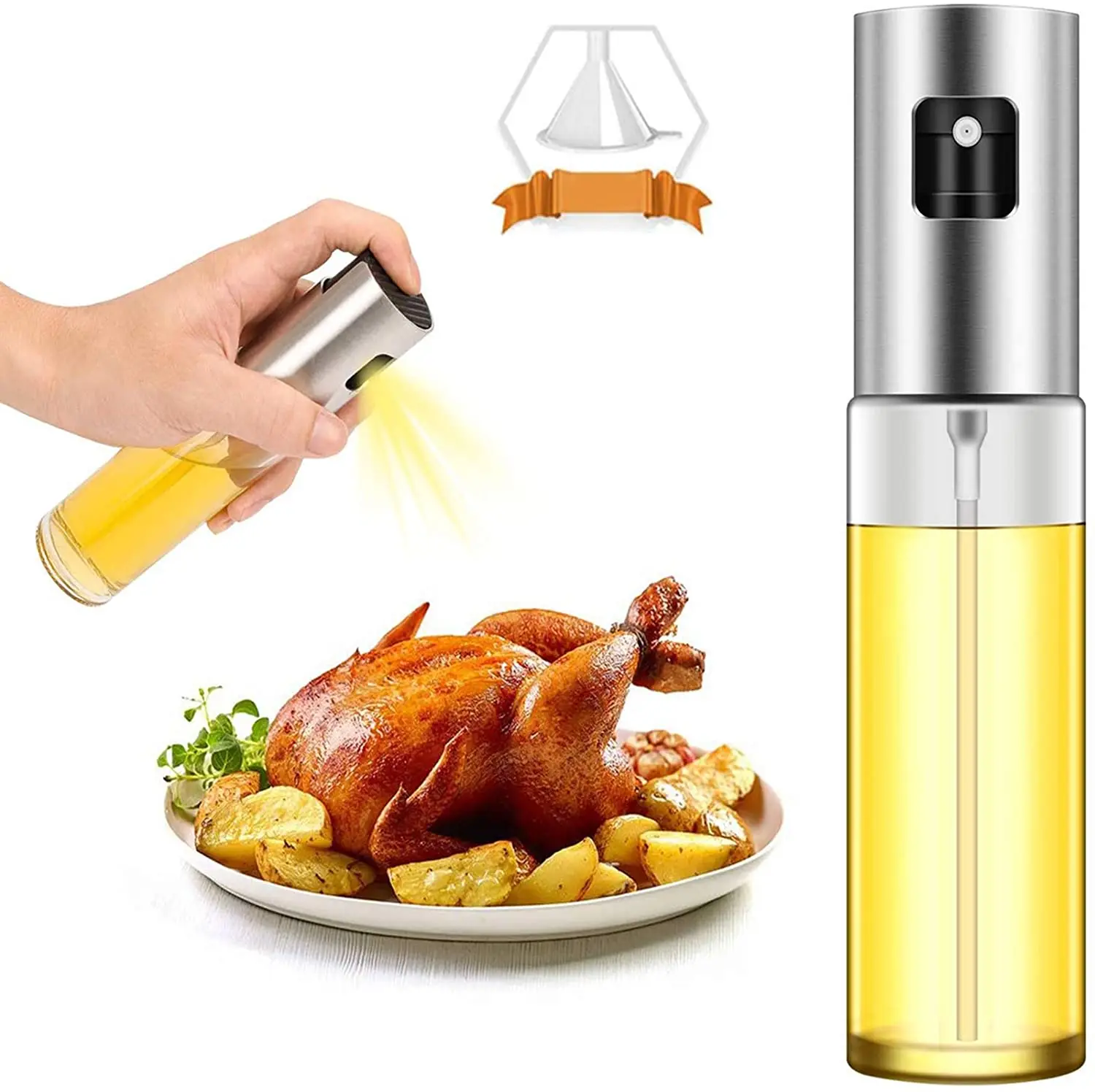 Amazon Hot Sale Salad BBQ Kitchen Baking Roasting Cooking Olive Oil Sprayer For Cooking
