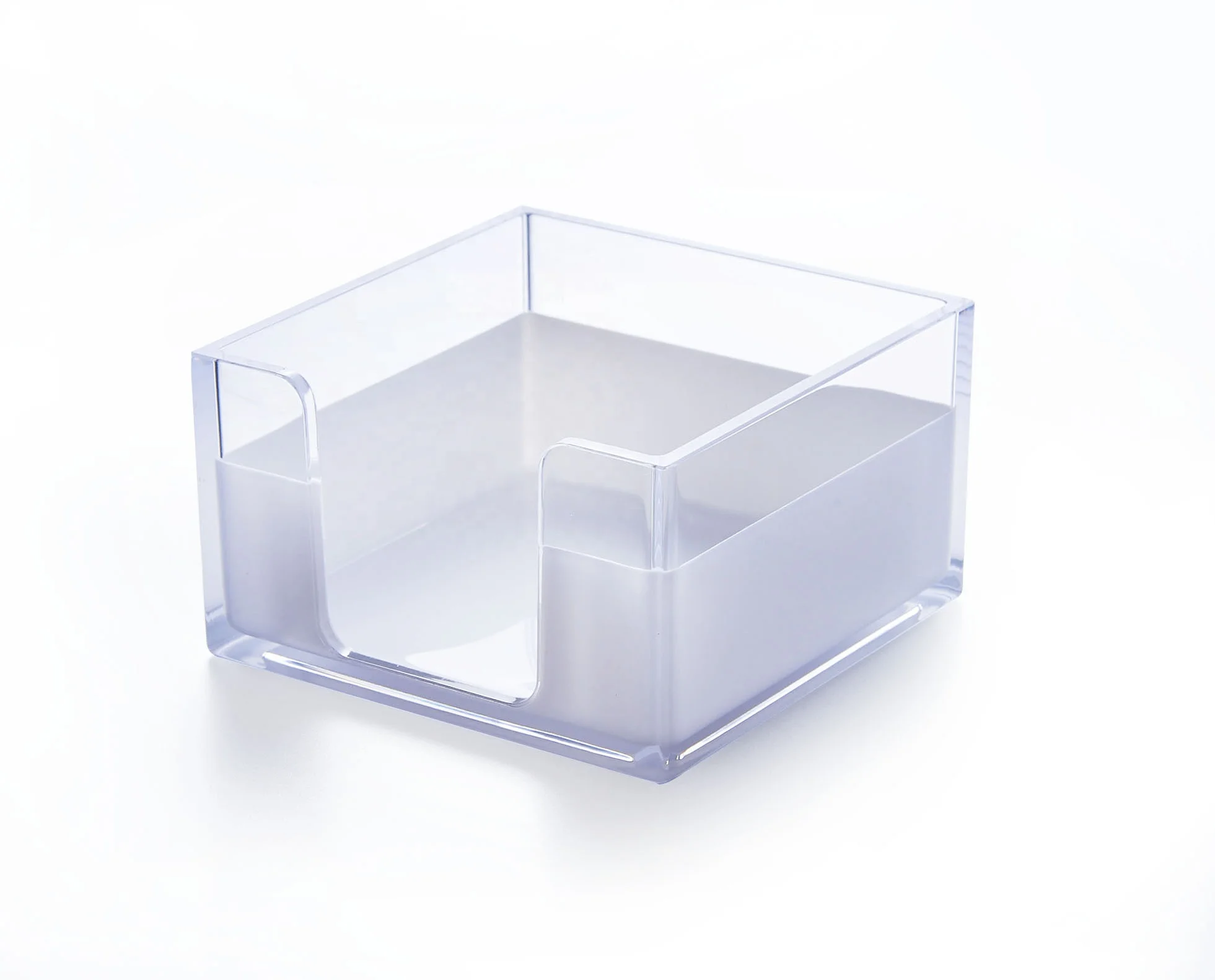 Hot Selling Double Color High Quality PS Custom Plastic Tissue Box For Small Napkin