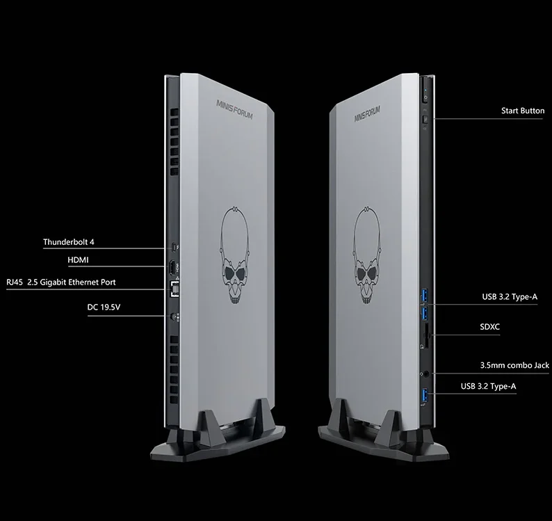 MINISFORUM NUCXI5 Intel Core i5 11th Generation Mini Computer 6 Cores 12 Treads M.2 PCle SSD Wins 11 Gaming Mini PC