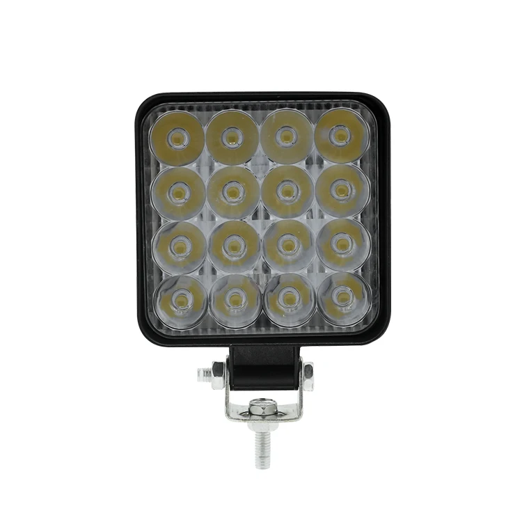 Mini led working 3inch driving spot lights for car 6500k white 48w square led work light
