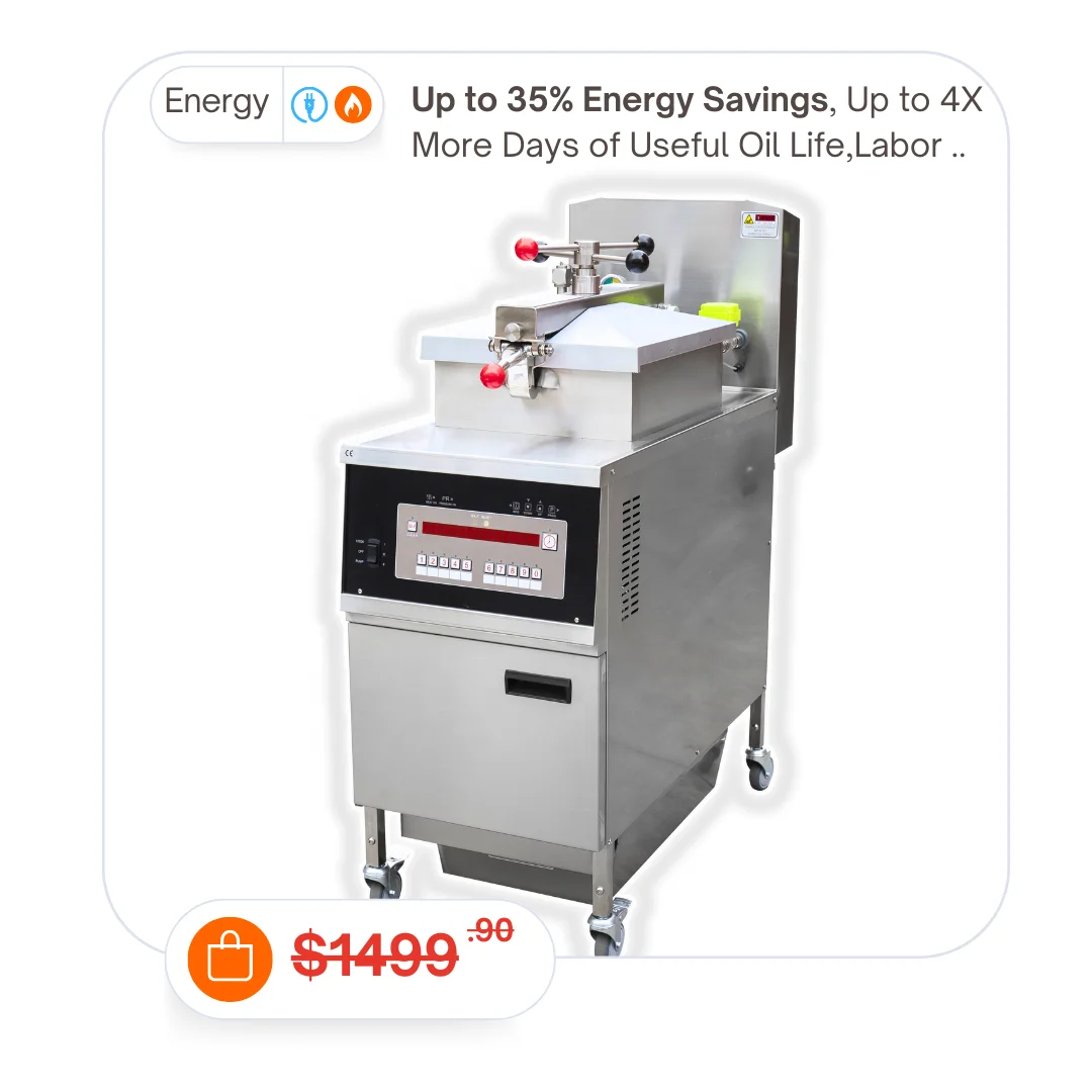 25.36QT KFC Kitchen Fried Chicken Henny Penny Fryer Chicken Broasted Machine Commercial Fryer Programing w/Oil filter