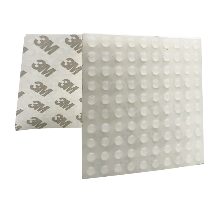 Non-Slip Adhesive Silica Circle Dot Self Adhesive Soft Anti Slip Bumpers Silicone Rubber Feet For Chair