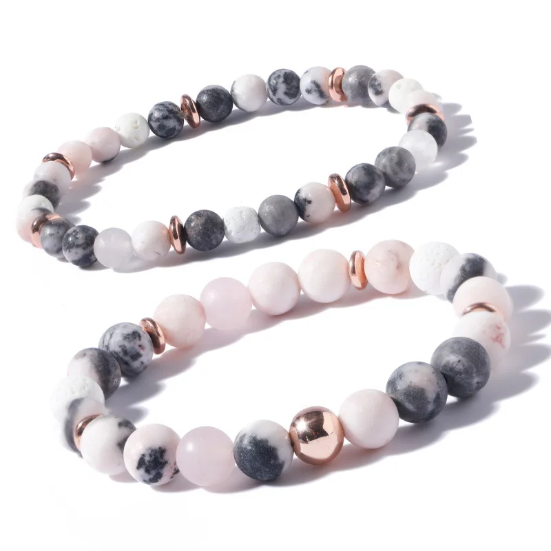 Lava Rock Bracelet ,Anti Anxiety Bracelet for Women Stress Relief Yoga Beads Bracelet ,Aromatherapy Essential Oil Bracelet