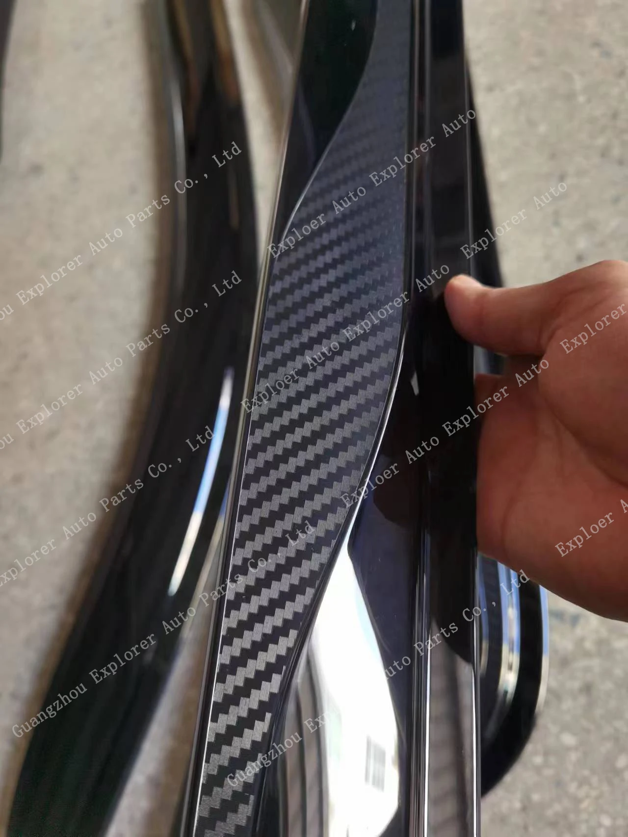 RAMAND Carbon Fiber Car Door Visor for Hilux GR Sun Shade Rain Guard Window Door Visor Rain Guard for Toyota Hilux GR Sport