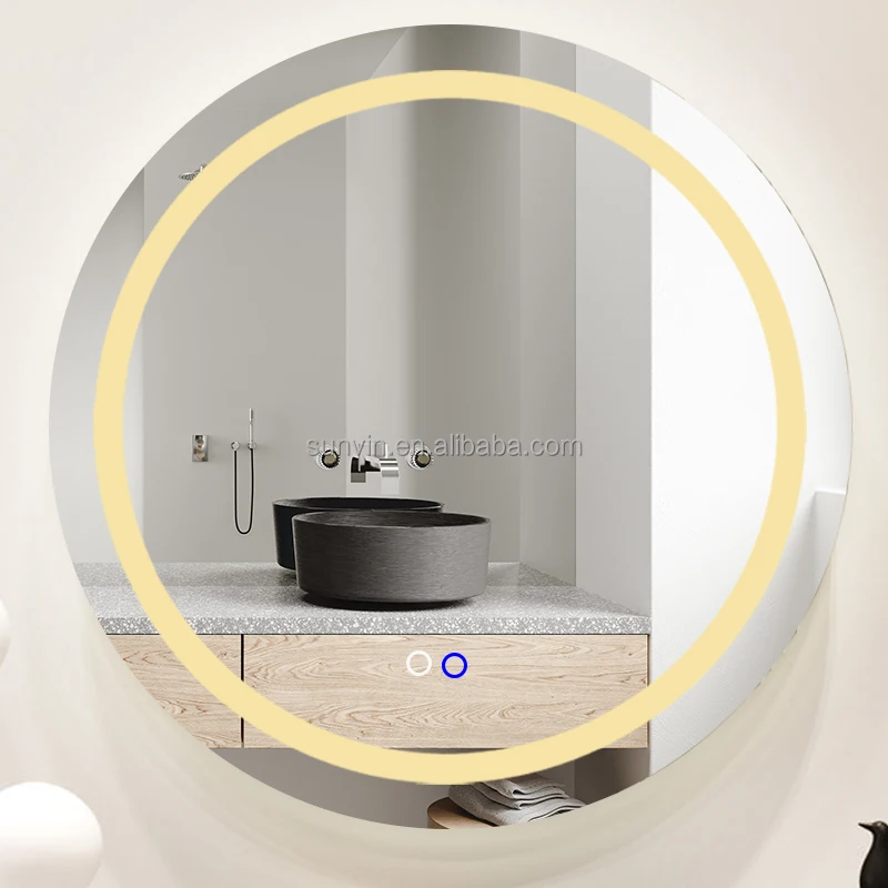 New Product Mirror Metal Frame Bathroom Vanity Mirror 1 Buyer Smart Led Cabinet Smart Bathroom  Mirror with led backlight