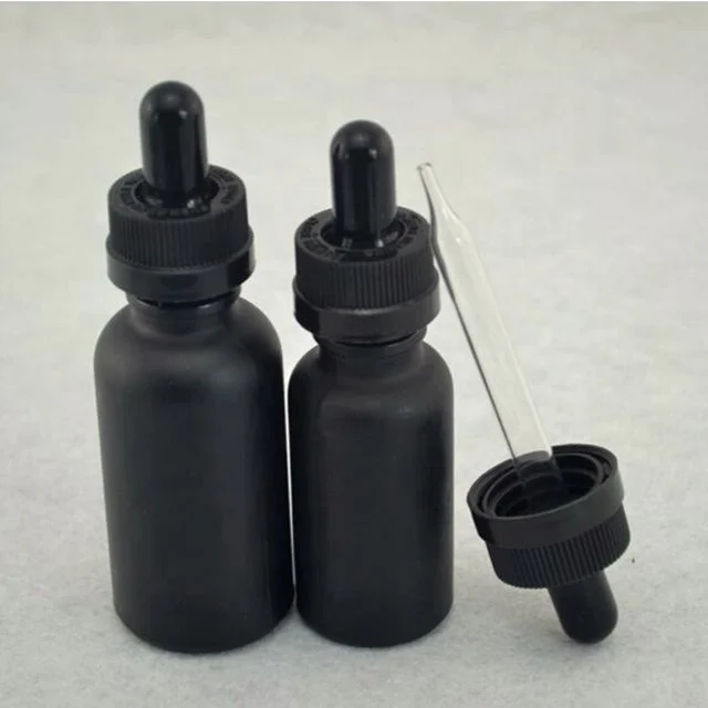glass dropper bottle tamper evident 18/410 dropper cap