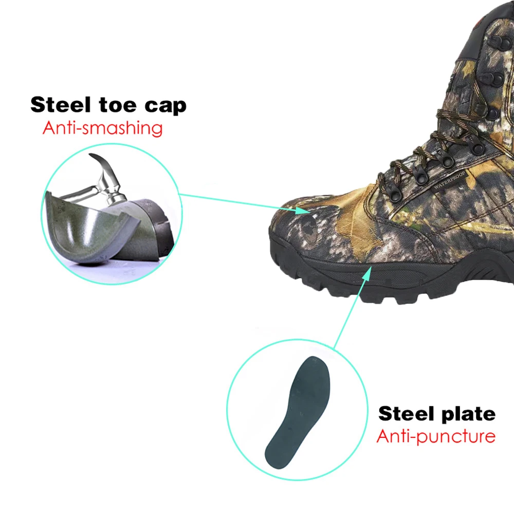 Factory Custom Waterproof Anti-slip Tactical Boots Safety Combat Boots for Men