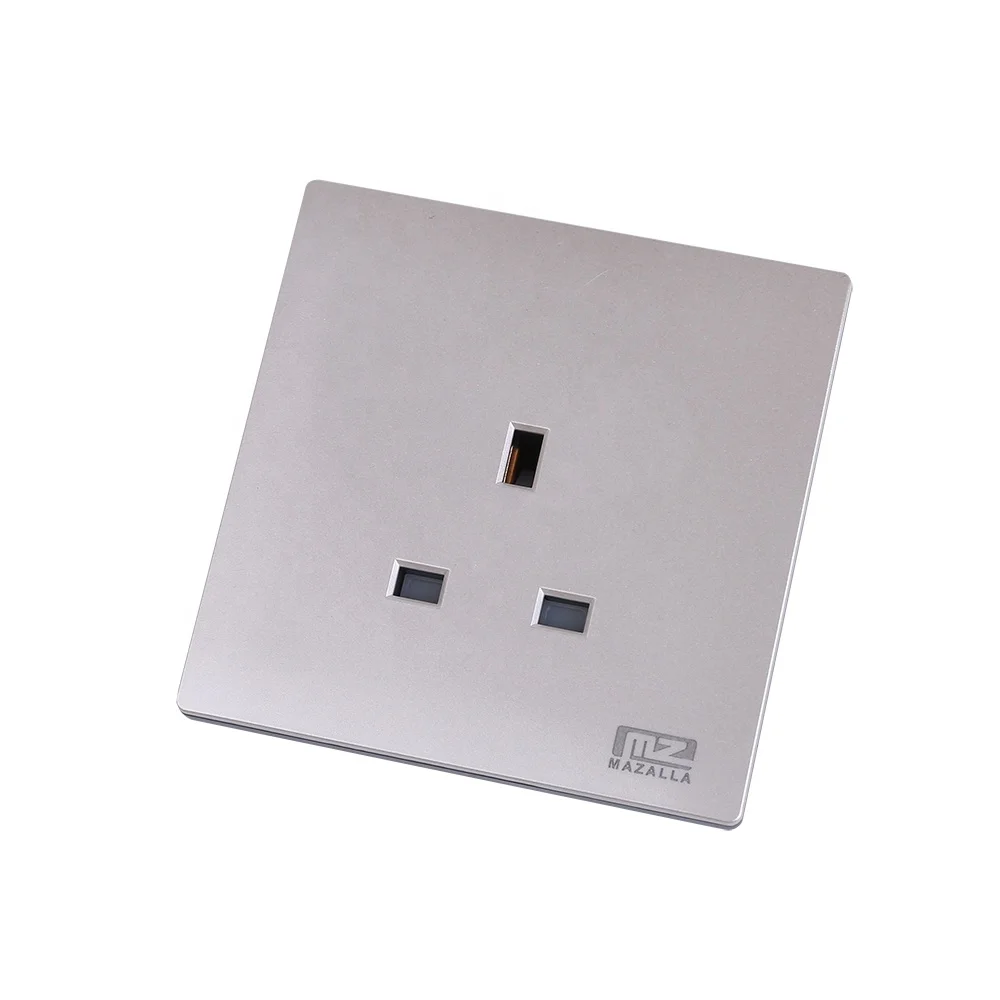 Wooden frame Large button wall switch socket