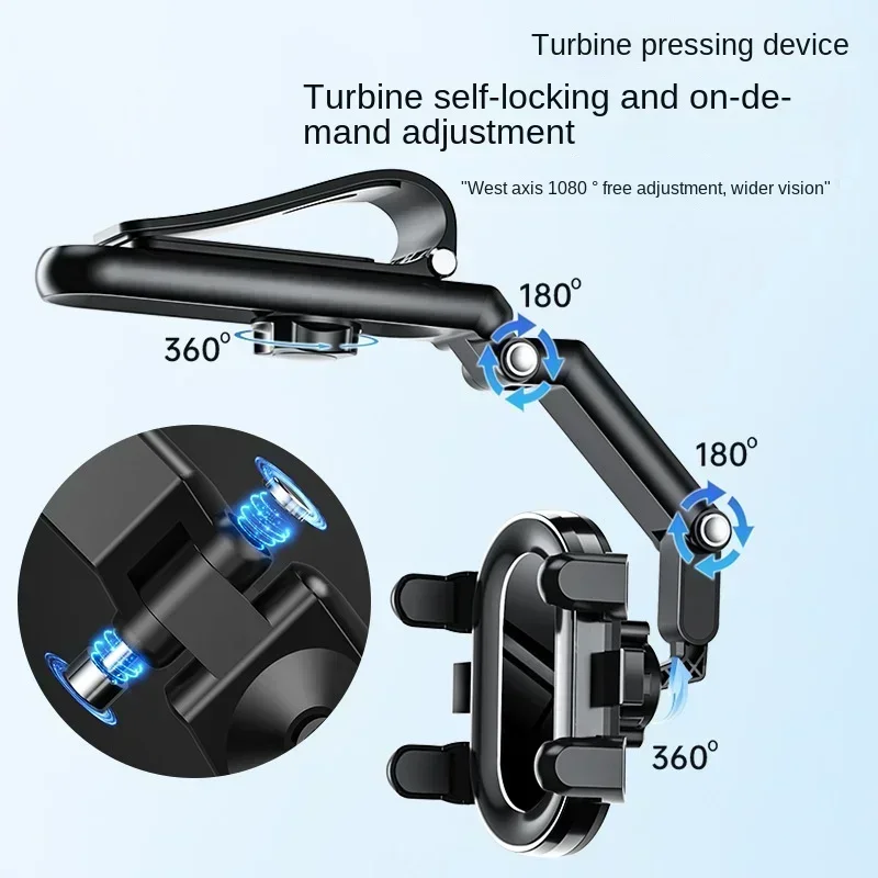 Multifunctional Car Phone Holder Sun Visor Rear Seat Camera Kitchen Table Phone Holder Car Interior Accessories