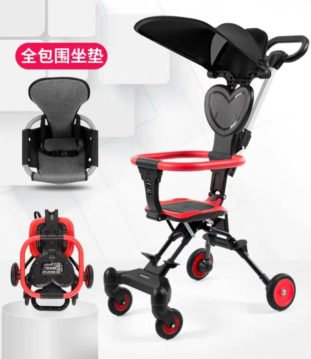 Foldable cart with baby carriage/ foldable new born boy girl baby doll strollers  BABY STROLLER