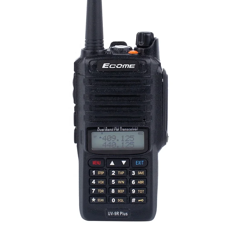 Длинный диапазон Ecome ET-300 ham двухстороннее радио двухдиапазонный ip67 Водонепроницаемый иди и болтай walkie talkie