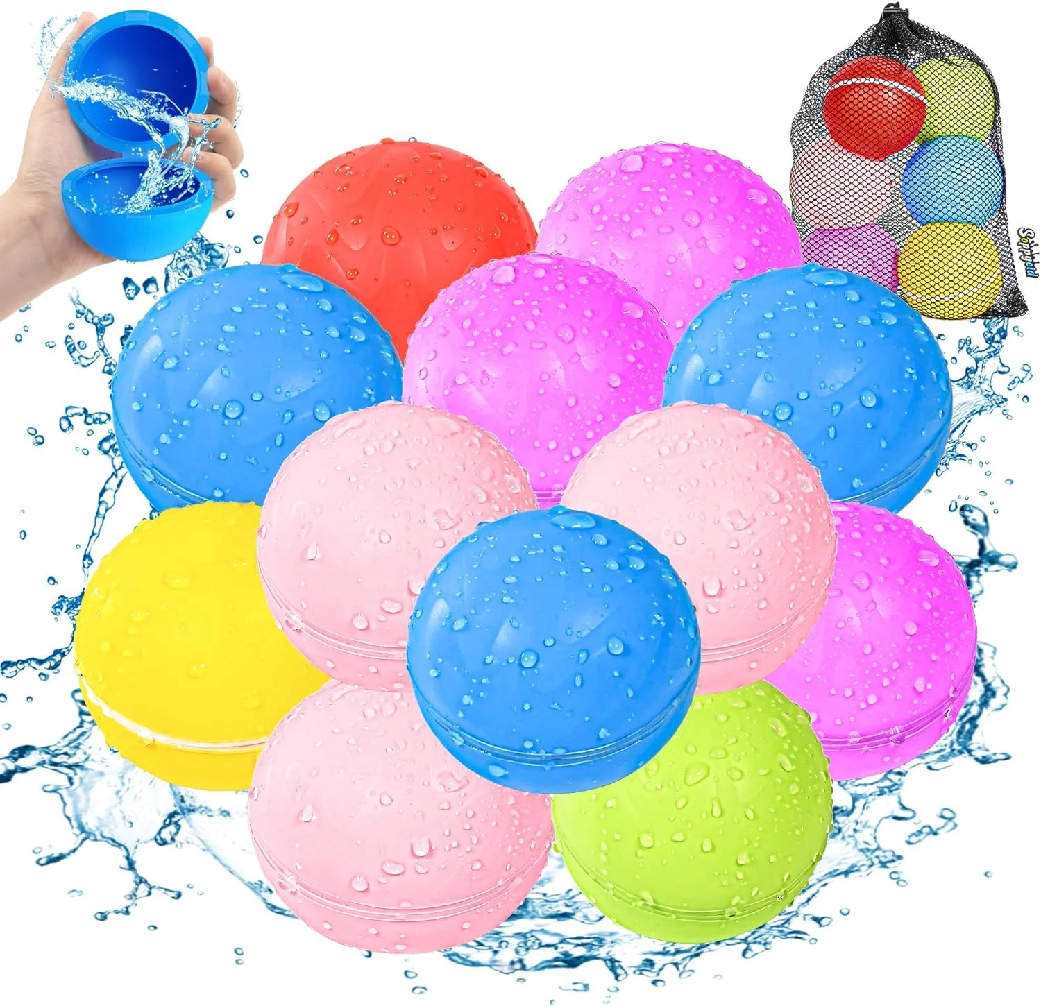 New  Summer Pool Parties Silicone Water Balls Water Bomb Reusable Water Balloons for Kids Adults
