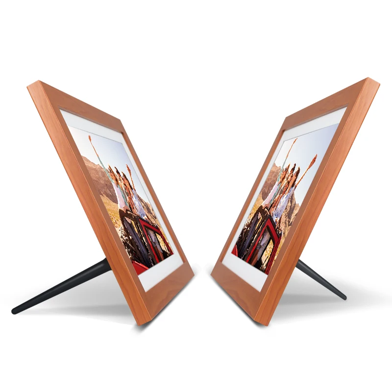 10,1 дюймовая Автоматическая вращающаяся цифровая фоторамка с настольным зарядным устройством видеоплеером