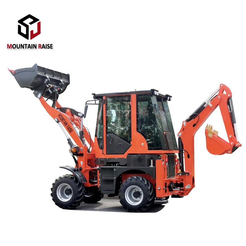Shandong 1ton mini backhoe loader small tractor loader for sale