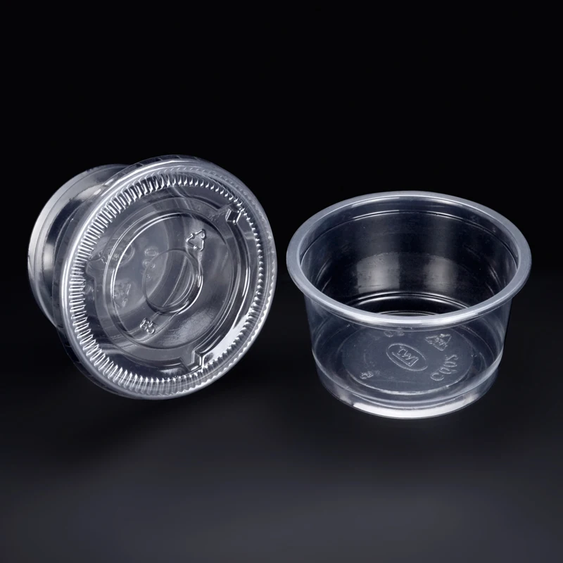 small sauce jelly pudding jello cup disposable dessert cups with lids small plastic cup for sauce