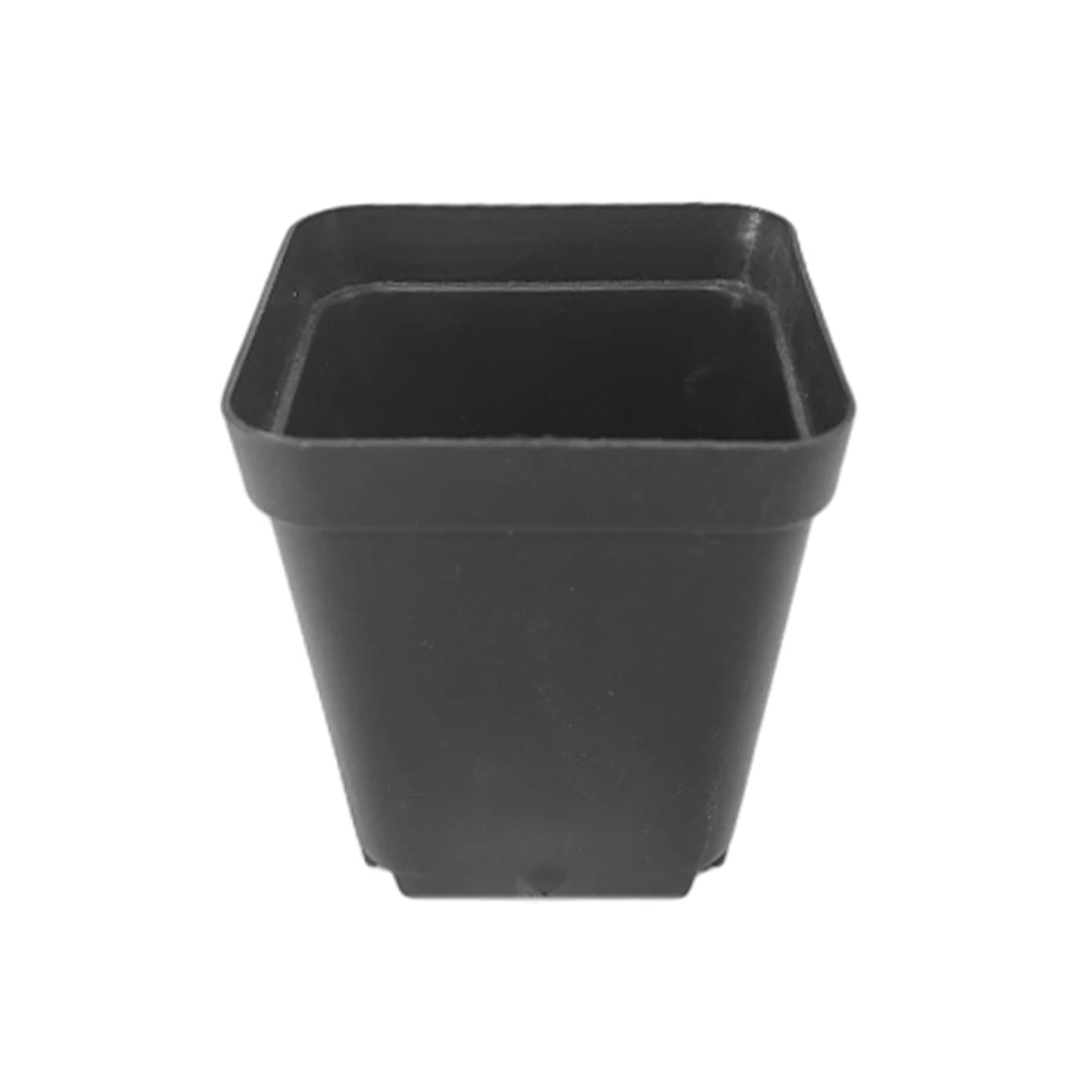 Wholesale Eco-Friendly Durable Black Succulent Plastic Pot For Indoor Plants