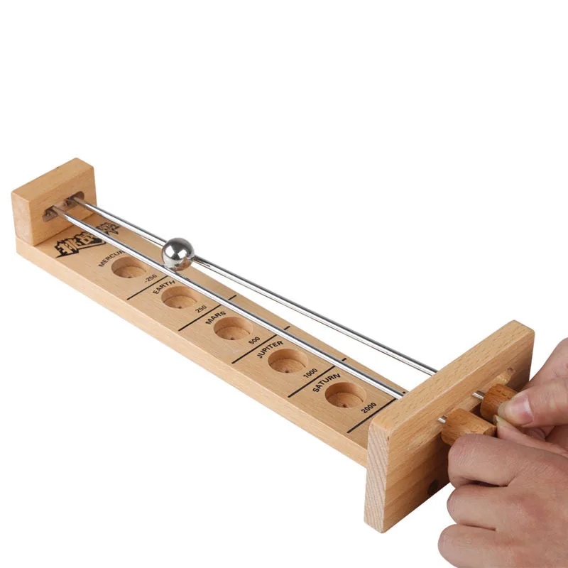 Wooden Balance Table Game Classic Desktop Games Wooden Hockey Play Shoot The Moon Game