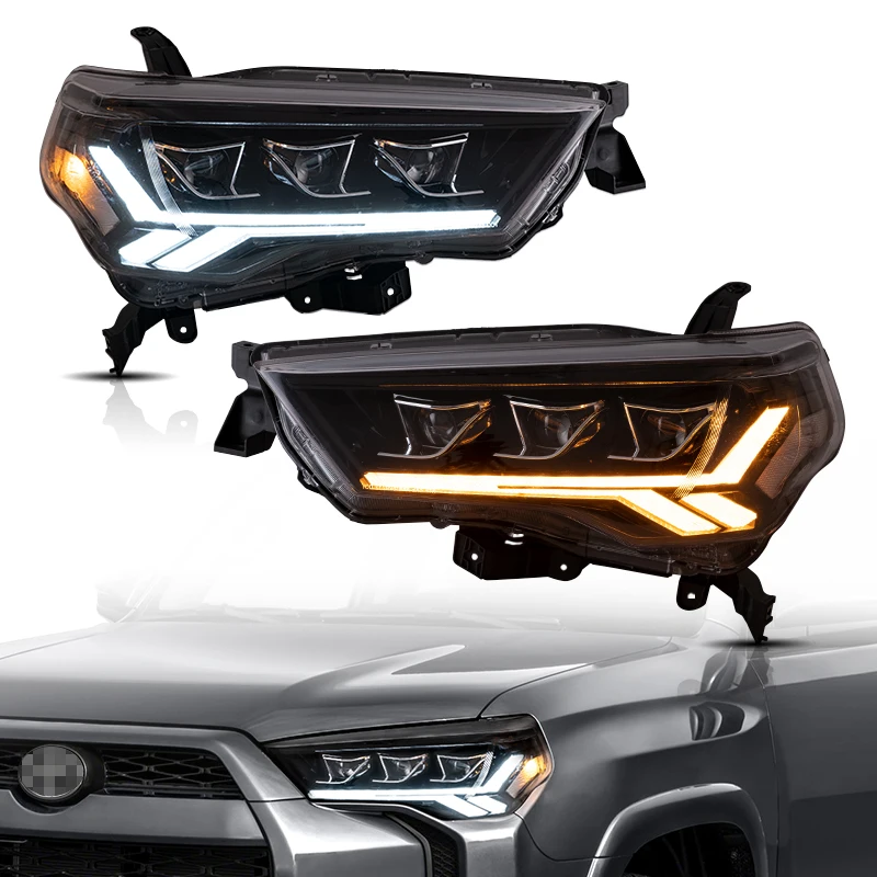 VLAND Wholesales New With Sequential Headlights Car Full LED Head Light 2014-2021 Front Lamp For TOYOTA 4RUNNER Auto Headlamp