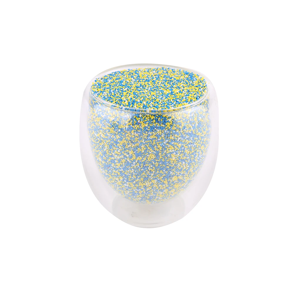 Цветной полимерный песок монохромный 40-60 60-80 80-100 100-120 цветной на