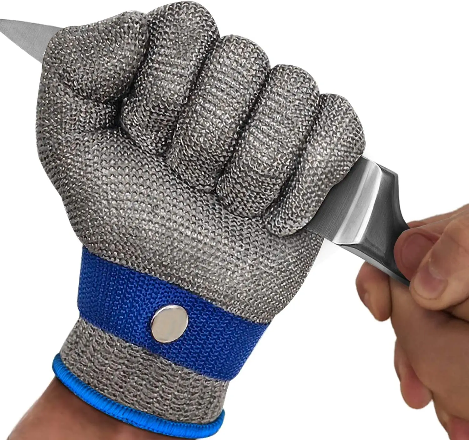 ANSI A9 Cut Resistant Stainless Steel Mesh Metal Glove Kitchen Cooking Butcher Meat Cutting Glove
