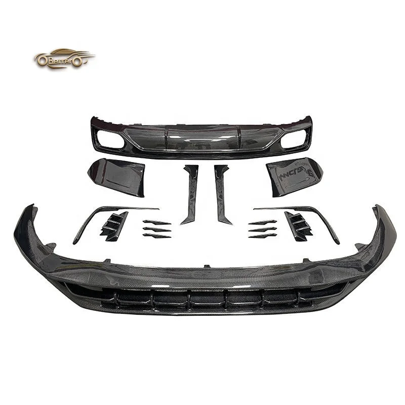 BTC High Quality carbon fiber Bodykit for Audi Q8 2018- To ABT style front lip rear diffuser splitter spoiler