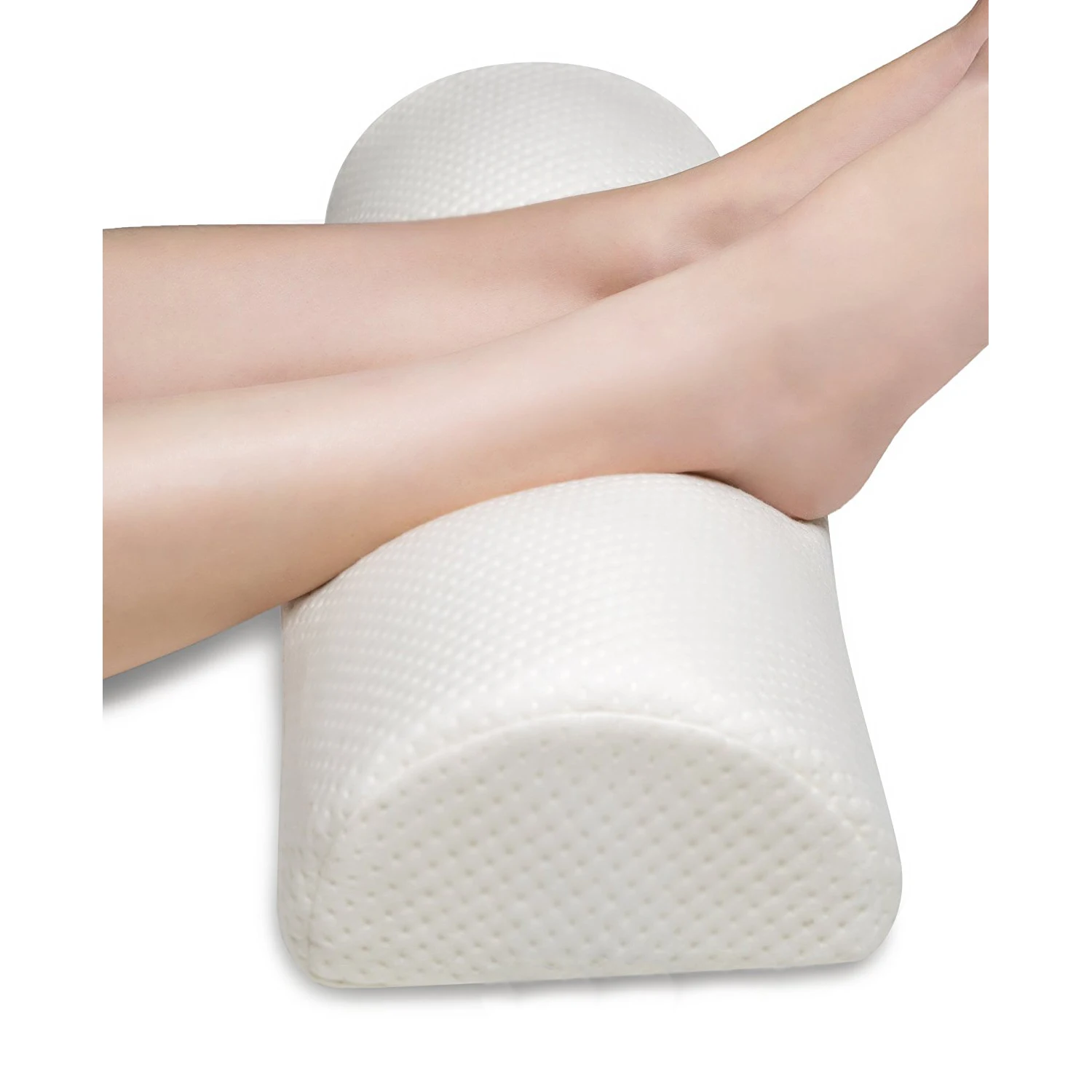 Custom Premium Soft Firm Half Moon Design Back Neck Foot Knee Support Leg Bed Bolster Pillow Cushion