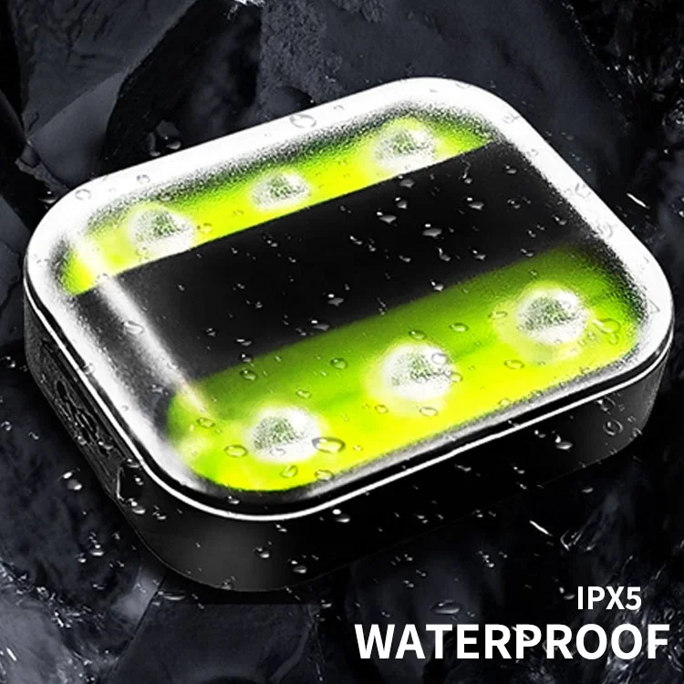 UMIONE BSCI Factory 6 LEDs Clip On Safety Light USB-C Rechargeable Running Lights For Runners With Reflector