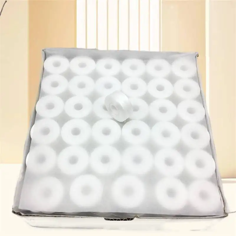 75D/2 Pre wound Bobbins 144Pcs/Box Size L Side less Tajima Barudan Happy ZSK Embroidery Machine Bobbin Thread