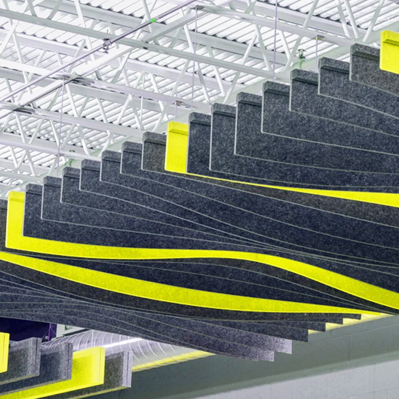 Декоративные подвесные потолочные акустические панели звукоизоляционные стеновые экологически чистые 100% полиэфирные