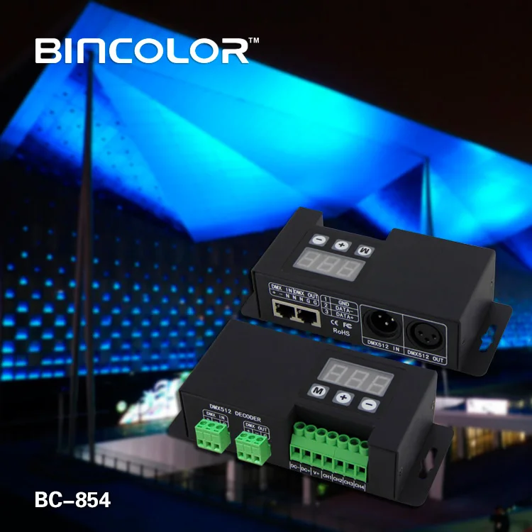 BC-854-CC High Quality 48V DMX512 Constant Current Decoder 350MA 700MA 4 Channel DMX Decoder