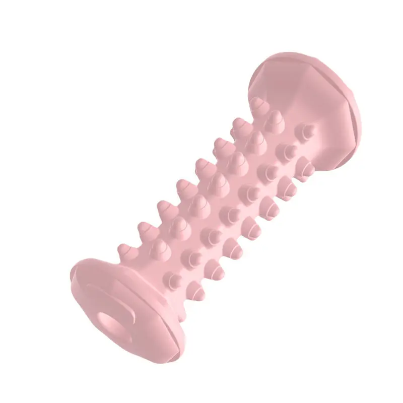 Foot Massage Foam Roller Soft Rubber Wolf Tooth Contacts Massage Roller Rubber Ring Design Massage Yoga Roller Stick For Yoga