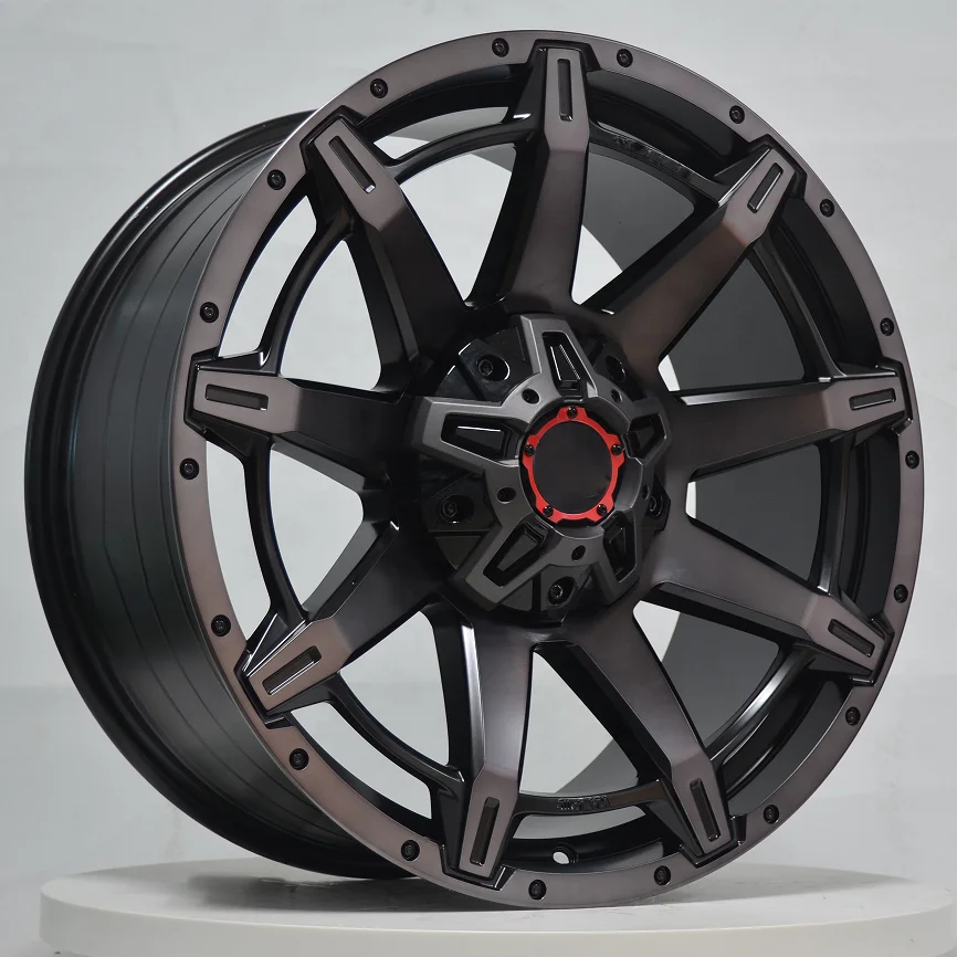 18x9 20x9 inch OEM alloy wheel 5x135 5x160 deep lip with rivets 6x135 6x139.7 Rueda 4X4 off road wheels