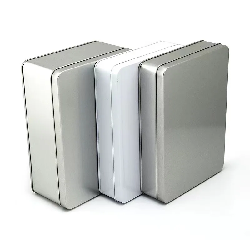 Высокое качество черный и белый прямоугольный матовый железный ящик металлическая упаковка