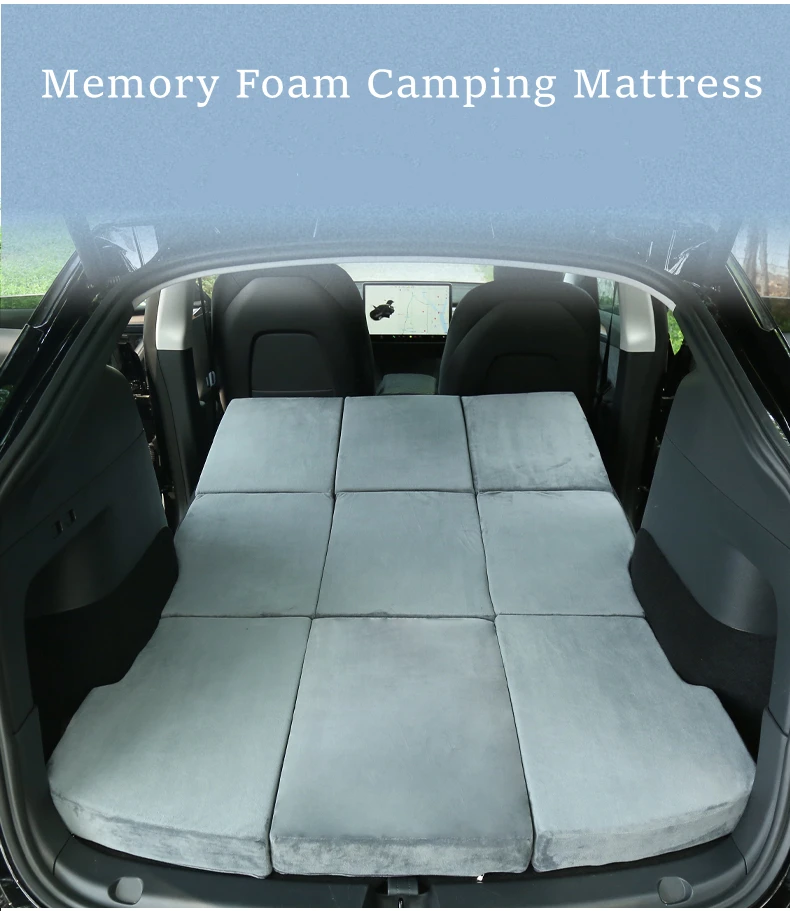 Memory Foam Camping Mattress for Tesla Model Y package Fits Subtrunk