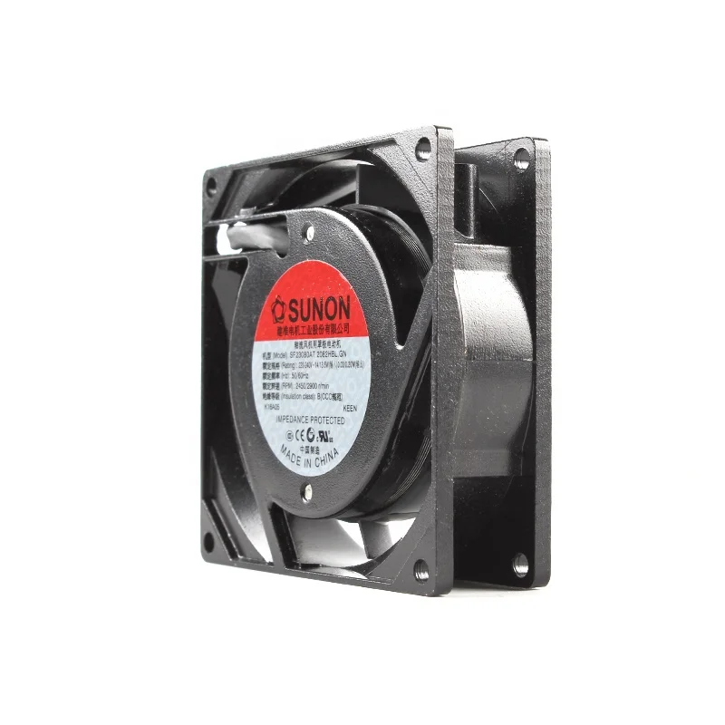 In stock 80*80*25mm 220-240V 14W 0.07A SF23080AT 2082HBL.GN inverter ventilateur axial blower industrial exhaust cooling fan
