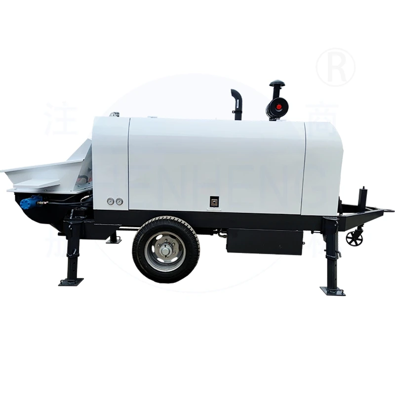 Small diesel concrete pump 30 m3/h 40 m3/h model for sale to Germany