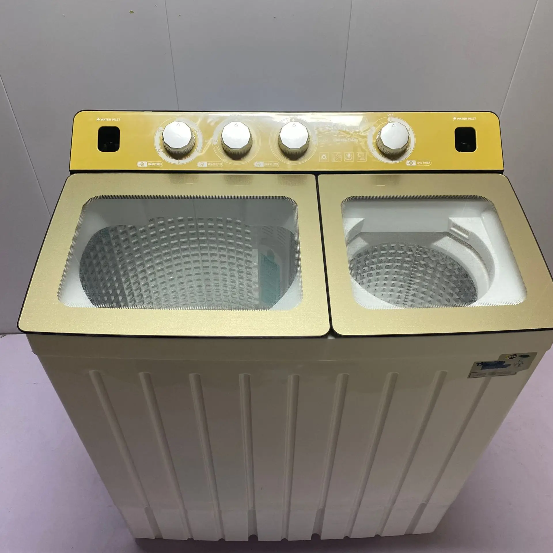 18kg semi-automatic double bucket high-power English large capacity household dormitory swing dry washing machine