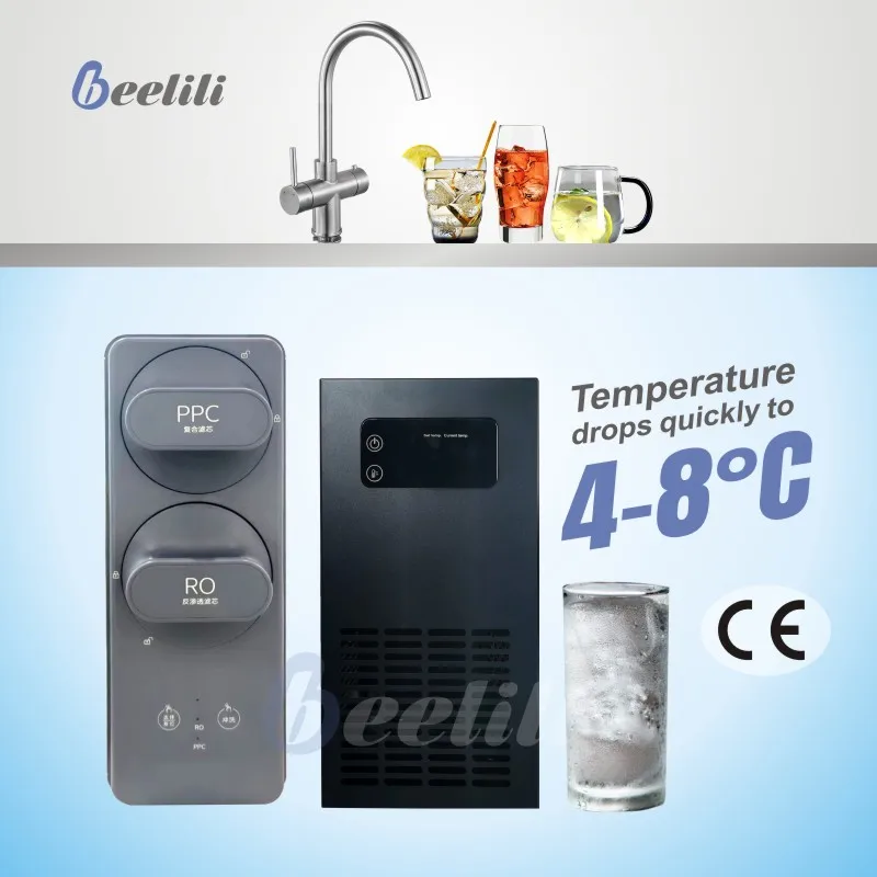 Beelili stainless steel under sink water cooler, undersink water chiller, water cooling system under counter water dispenser