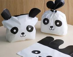 14*18cm   Cat Panda Rabbit  Cute Candy Cake Bags Baking Packaging   Biscuit Snack Baking  Cookie Bag Mylar Bags