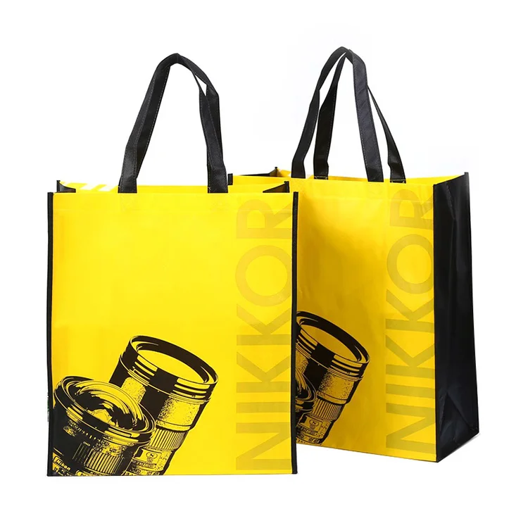 YASEN High Quality Non Woven Material Laminated Shopping Bag Customized ECO Friendly Promotional Supermarket Grocery Bag