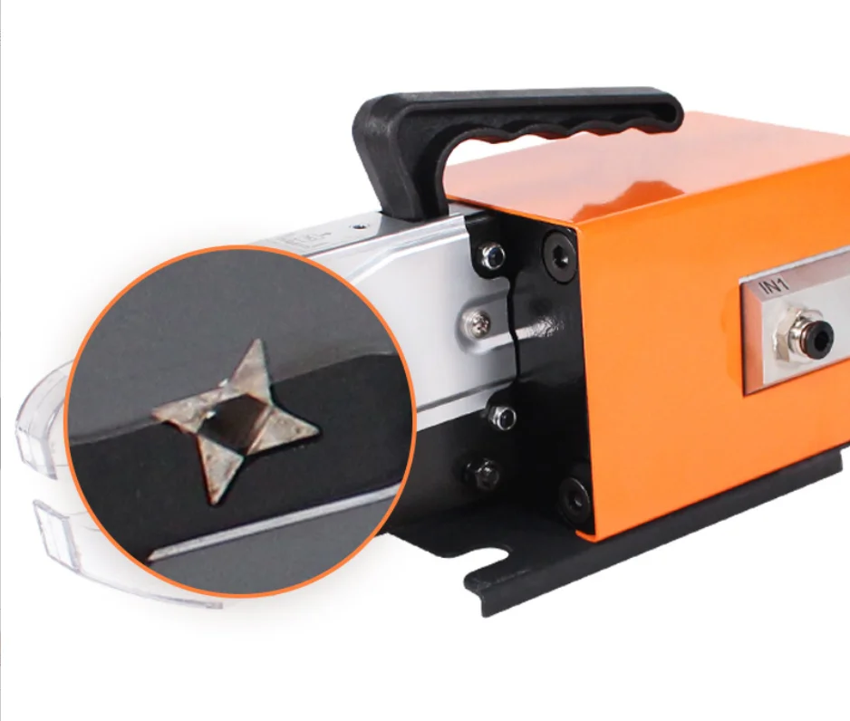 AM6-4 tubular pre-insulated terminals Pneumatic Air Powered Wire cable quadrilateral crimping machine