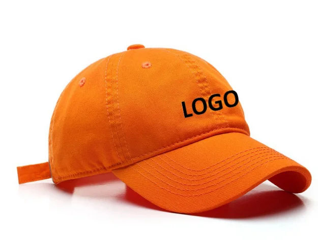 Solid Color Twill Plain Soft Top Embroidery logo Sports Cap Dad Hats Cotton Adjustable Blank Custom Unstructured Baseball Cap