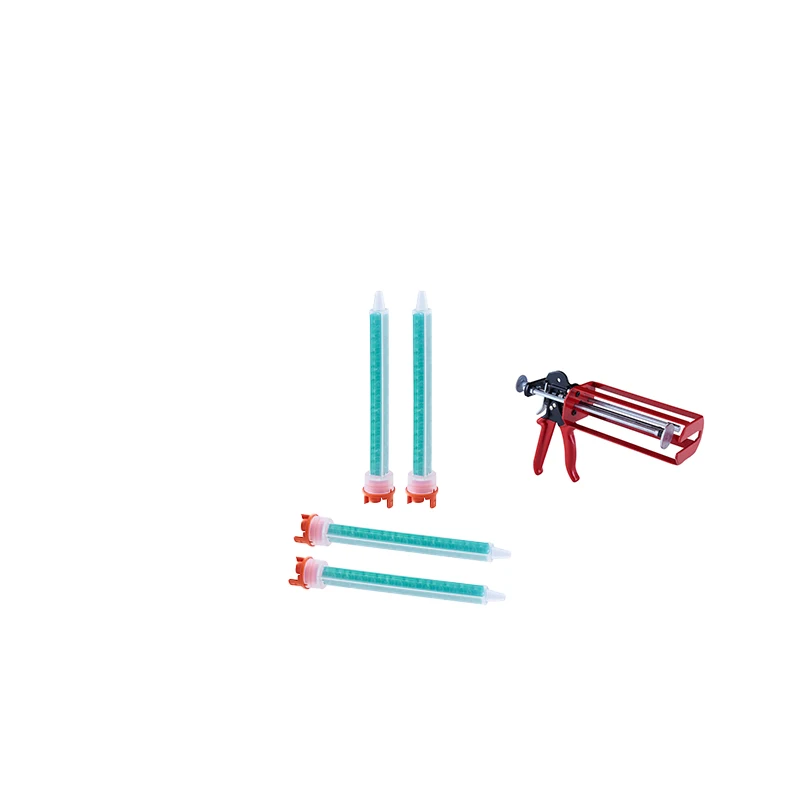 KONGDER 250&490m Kitchen counter adhesive gun static mixer Fast curing glue gun tip 10:1 glue gun thread mixing tube