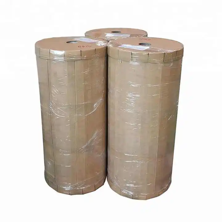 Double sided adhesive tissue tape jumbo roll