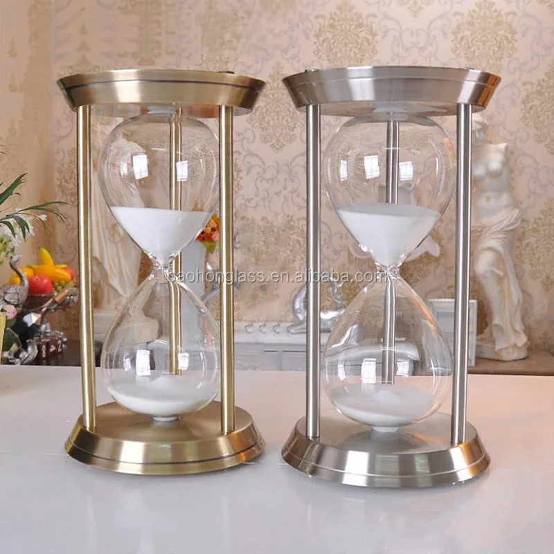 XINBAOHONG Best Seller  Sand Timer Home Decoration 1 Hour Large Metal Hourglass